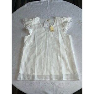 Dressy, flutter sleeve top NWT